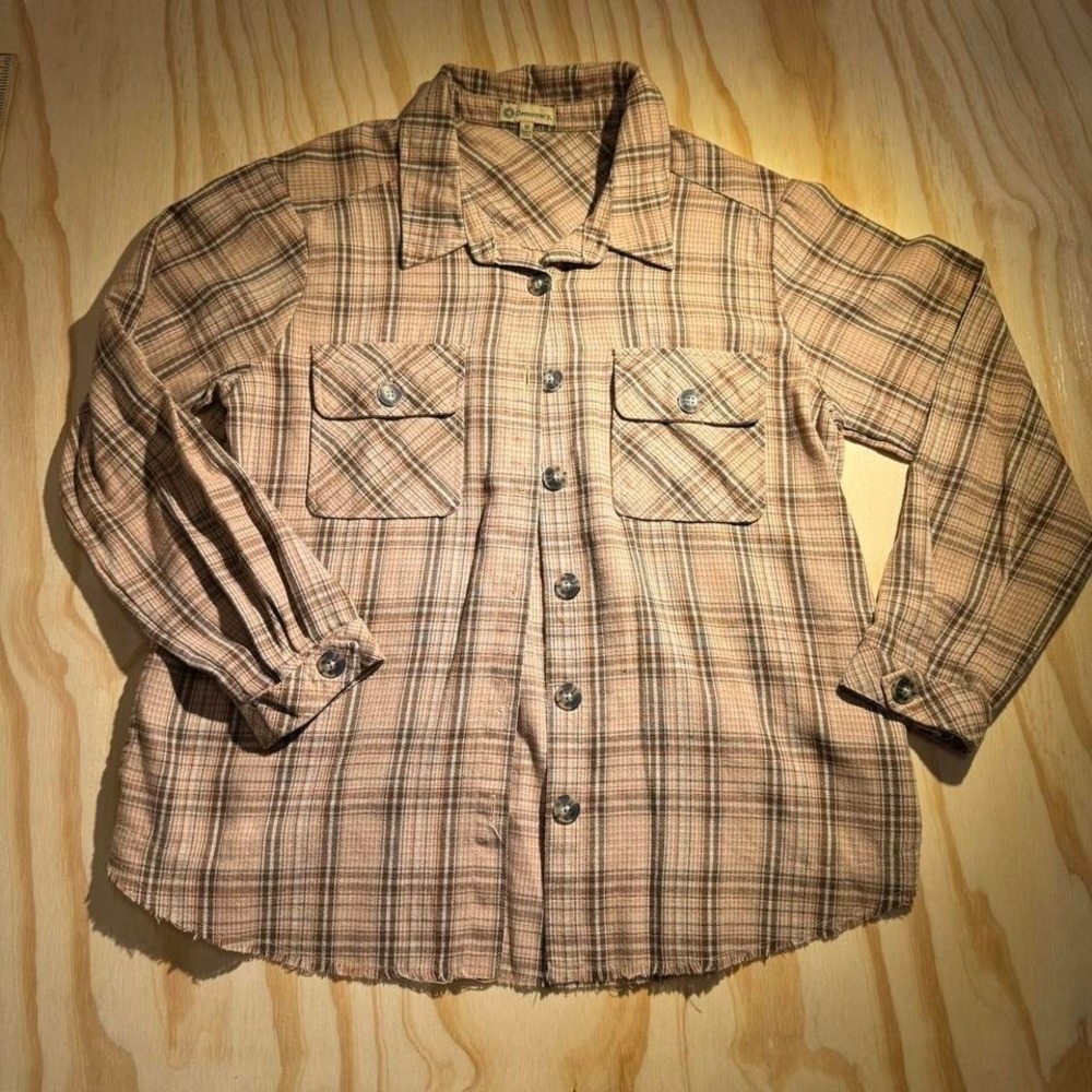 Brown flannel